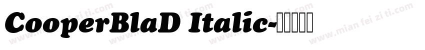 CooperBlaD Italic字体转换